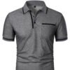 Men's Casual Lapel Short Sleeve T-shirt