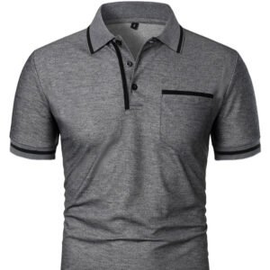 Men's Casual Lapel Short Sleeve T-shirt