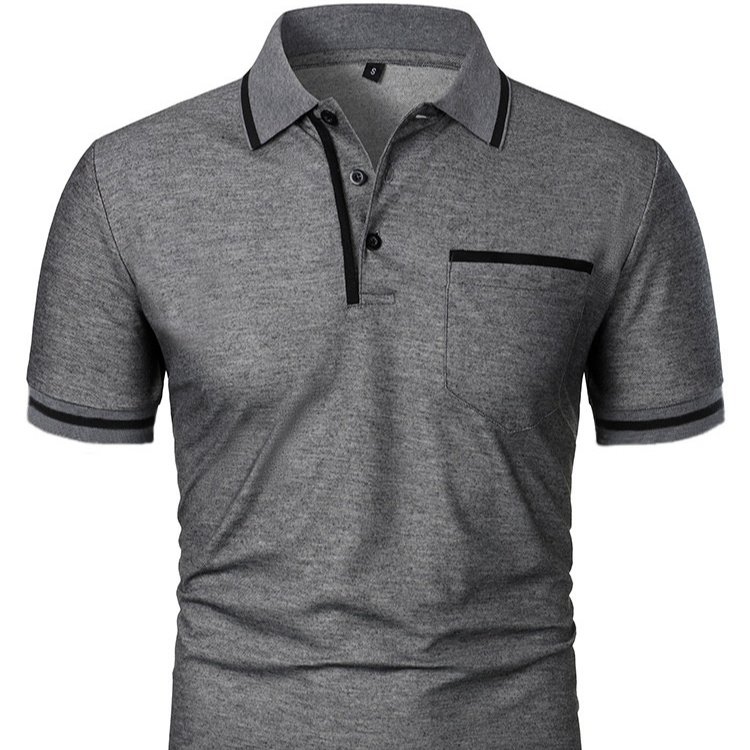 Men's Casual Lapel Short Sleeve T-shirt