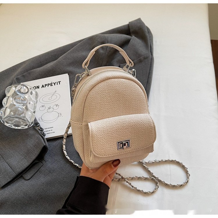 Korean Style Solid Color High-end British Casual Backpack - Image 7