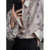 Men's Idle Style Hollow Flower Long Sleeve Shirt - Image 7