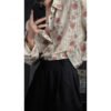 Men's Idle Style Hollow Flower Long Sleeve Shirt - Image 4