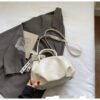 Portable Solid Color Cloud Fashion Shoulder Small Bag - Image 7