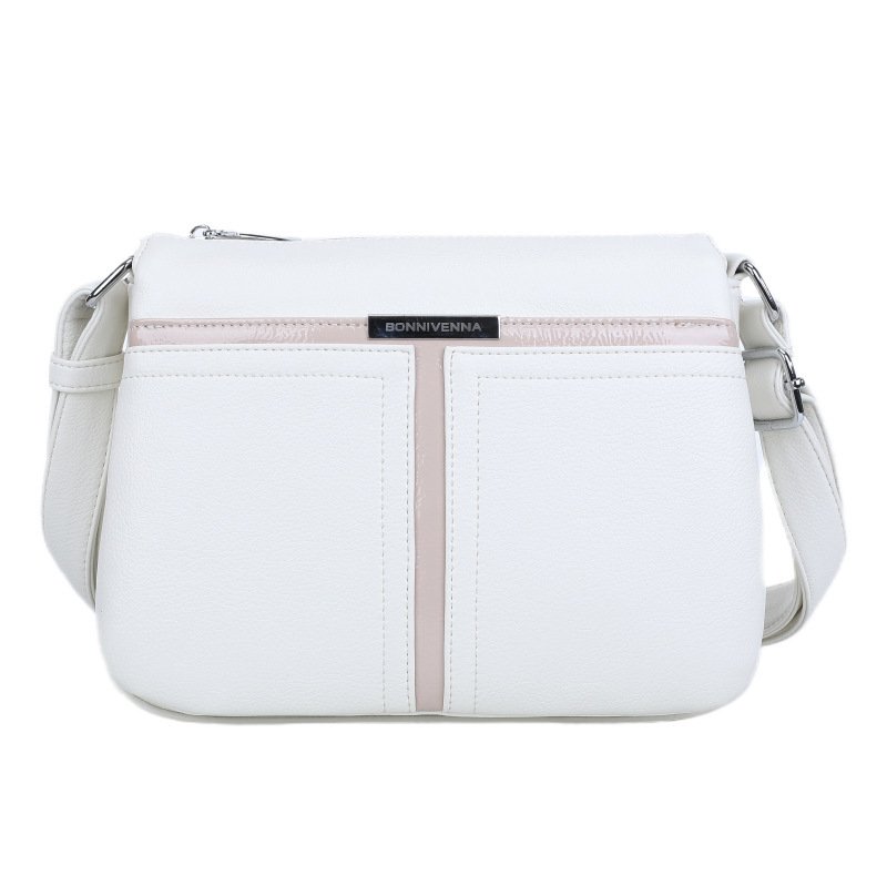 Soft Leather Multi-layer Crossbody Bag For Middle-aged People - Image 10