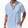 Loose Lapel Five-quarter Sleeve T-shirt - Image 3
