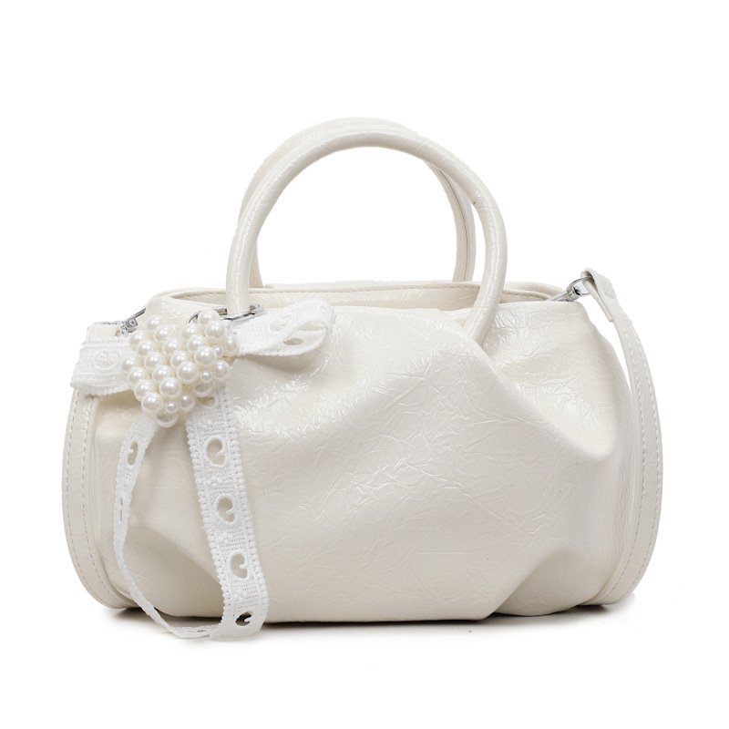 Portable Solid Color Cloud Fashion Shoulder Small Bag - Image 5