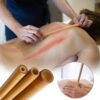 Natural Bamboo Back Massager Wood Therapy Melon Sand Massage - Image 8