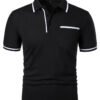 Men's Casual Lapel Short Sleeve T-shirt - Image 2