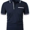 Men's Casual Lapel Short Sleeve T-shirt - Image 3