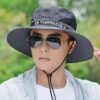 Men's Outdoor Deep Top Big Brim Breathable Sun Hat - Image 3