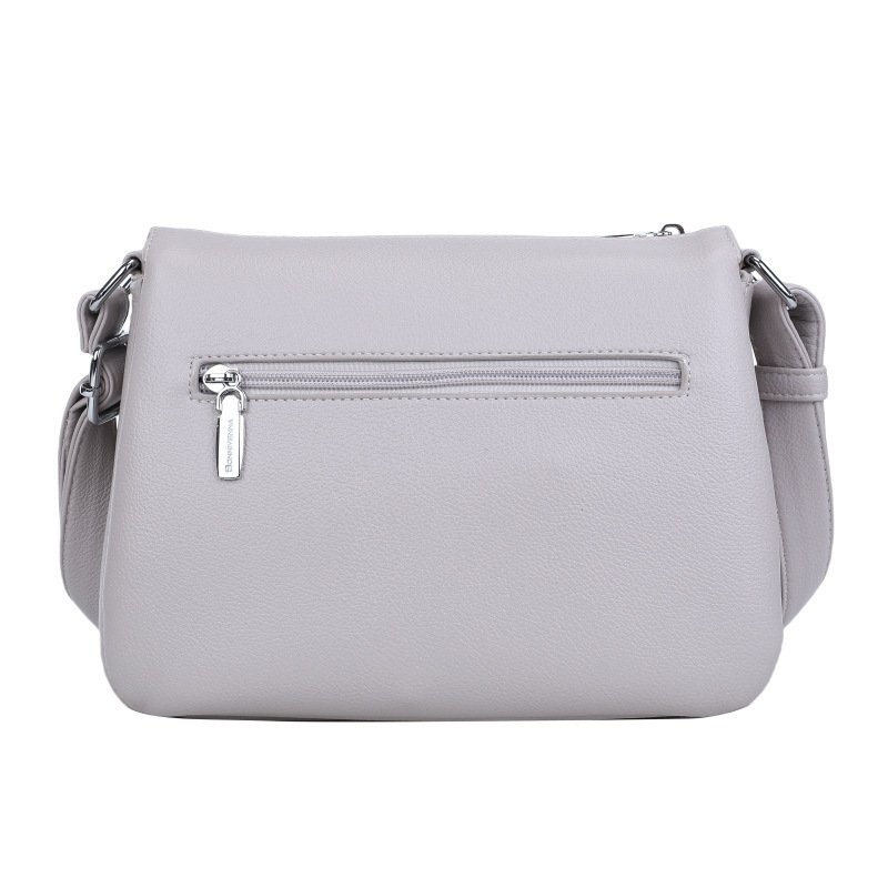 Soft Leather Multi-layer Crossbody Bag For Middle-aged People - Image 4
