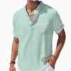 Loose Lapel Five-quarter Sleeve T-shirt - Image 5