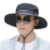Men's Outdoor Deep Top Big Brim Breathable Sun Hat - Image 4