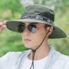 Men's Outdoor Deep Top Big Brim Breathable Sun Hat - Image 10