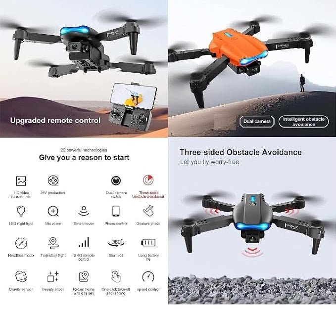 E99 Pro Drone Camera with free shipping in all UAE - Image 4